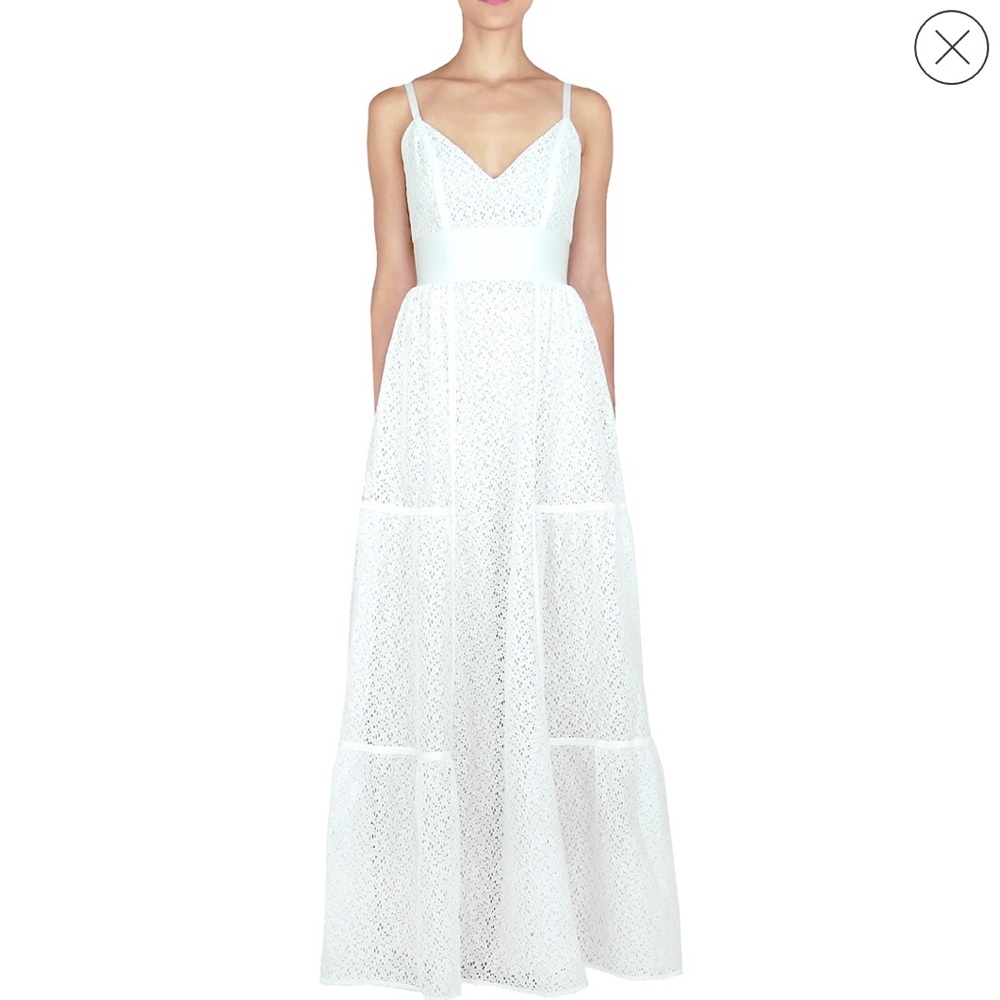 N H A K H A N H “Jane” Eyelet Lace Gown
